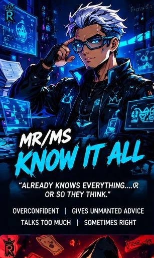 MR/MS KNOW IT ALL cyberpunk character