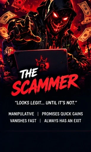 THE SCAMMER cyberpunk character