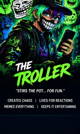 THE TROLLER cyberpunk character